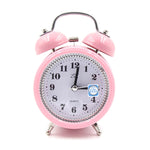 Fashion Mute Metal Alarm Clock with Night Light, Size: 12*8.5cm