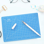 Junesix A5 Cutting Mat Set Cutting Mat & Ruler & Carving Knife, Junesix A5 (Mint Green), Junesix A5 (Pink), Junesix A5 (Blue), Junesix A5 (Purple)