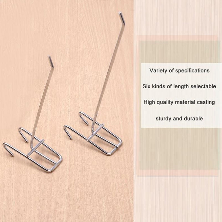 10pcs 3.5mm Supermarket Iron Grid Shelf Hook, Length: 25cm, 3.5mm  25cm