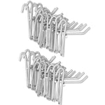 10pcs 3.5mm Supermarket Iron Grid Shelf Hook, Length: 5cm, 3.5mm 5cm