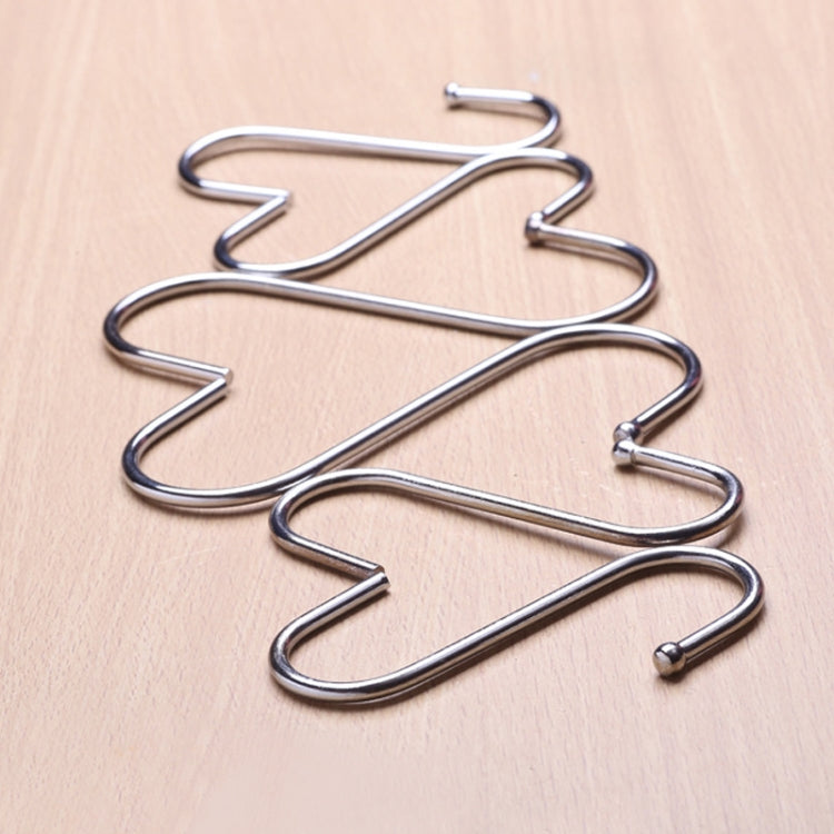 10pcs 3mm Multi-functional S-shaped Stainless Steel Metal Hook, Length: 9cm, 9cm