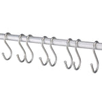 10pcs 3mm Multi-functional S-shaped Stainless Steel Metal Hook, Length: 7cm, 7cm