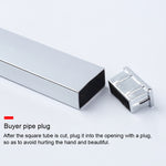 15x30mm Supermarket Shelves Display Electroplated Square Crossbar hook Bracket, Length: 1m, Crossbar Hook