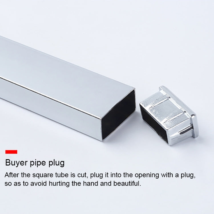 15x30mm Supermarket Shelves Display Electroplated Square Crossbar hook Bracket, Length: 1m, Crossbar Hook