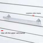 15x30mm Supermarket Shelves Display Electroplated Square Crossbar hook Bracket, Length: 1m, Crossbar Hook
