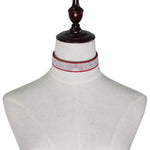 2 PCS European and American Popular Fashion Flannel Diamonds Necklace Collar, Random Color Delivery, ZXQ