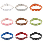 Punk Style Fashion Street Dance Rock Leather Rivet Necklace Collar, Random Color Delivery, JDXQ
