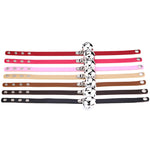 2 PCS Japanese Punk Style Rock Leather Collar Bell Pendant Female Clavicle Neck Necklace, Random Color Delivery, LD01