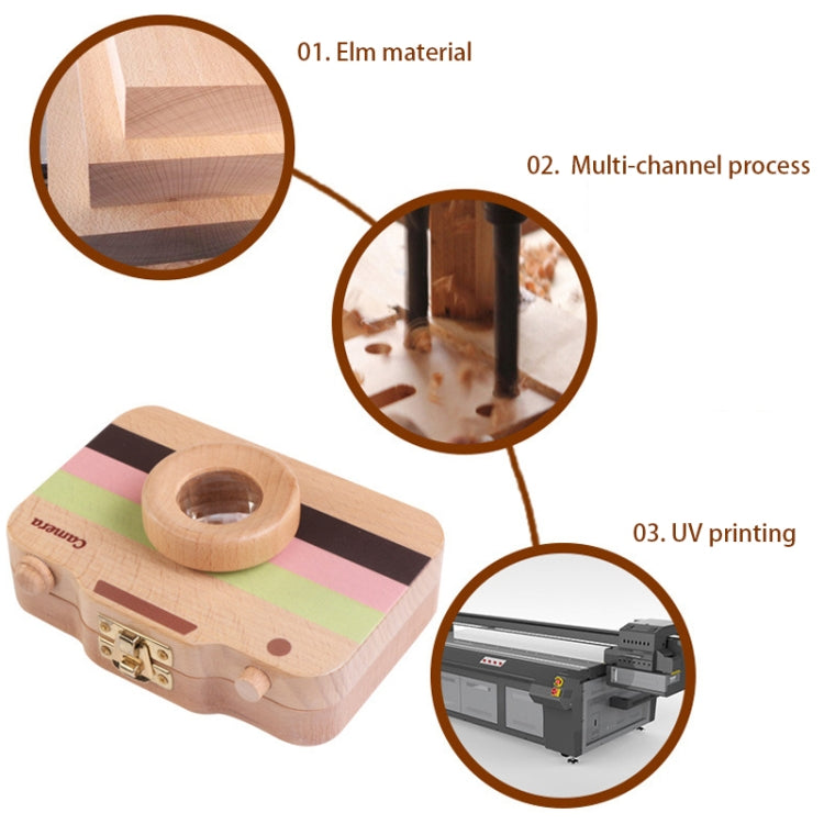 Creative Wooden Children Camera Deciduous Tooth Preservation Box Baby Teeth Tooth House Storage Box, HC2455A, HC2455B, HC2455C, HC2455D