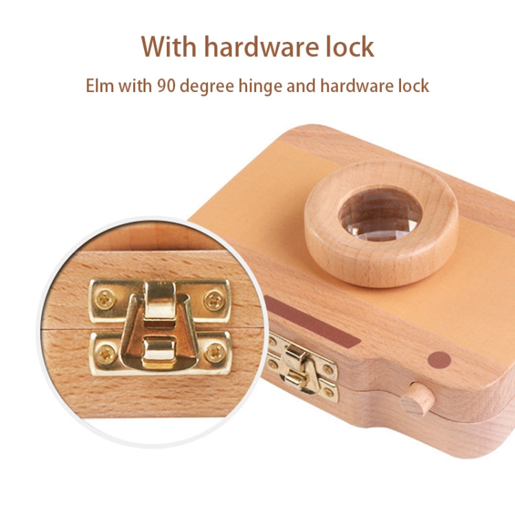 Creative Wooden Children Camera Deciduous Tooth Preservation Box Baby Teeth Tooth House Storage Box, HC2455A, HC2455B, HC2455C, HC2455D