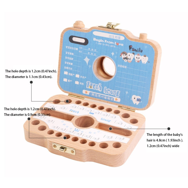 Creative Wooden Children Camera Deciduous Tooth Preservation Box Baby Teeth Tooth House Storage Box, HC2455A, HC2455B, HC2455C, HC2455D