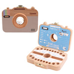 Creative Wooden Children Camera Deciduous Tooth Preservation Box Baby Teeth Tooth House Storage Box, HC2455A, HC2455B, HC2455C, HC2455D
