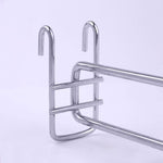 5pcs 5.8mm Supermarket Iron Grid Shelf Double Hook, Length: 15cm, 5.8mm 15cm