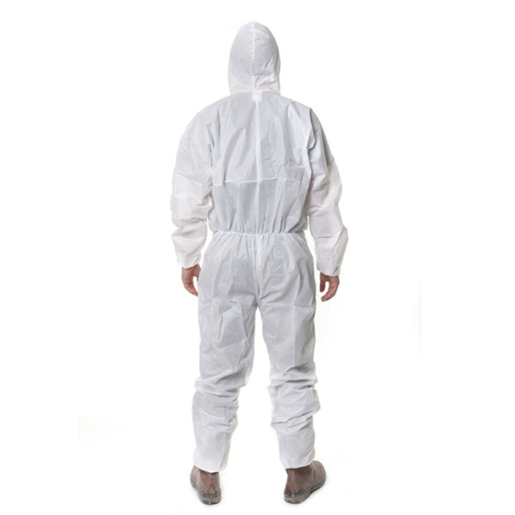 3M 4515 One-piece White Anti-static Anti-chemical Dustproof Sandblasting Suit with Cap, Size: L, 3M L