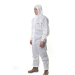 3M 4515 One-piece White Anti-static Anti-chemical Dustproof Sandblasting Suit with Cap, Size: L, 3M L