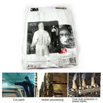 3M 4515 One-piece White Anti-static Anti-chemical Dustproof Sandblasting Suit with Cap, Size: L, 3M L