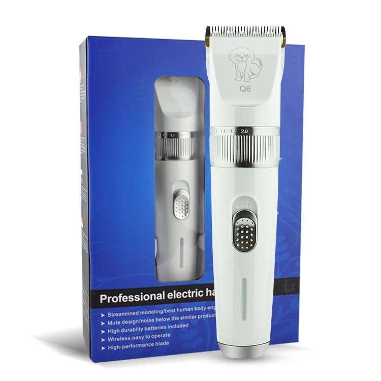 Q6 USB Charging Electric Pet Shaver with Four Combs, Q6 Shaver
