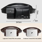 Universal Outdoor Men Shoulder Messenger Bags Retro Men Waist Bag, Size: S (24.5cm x 13cm x 1cm)