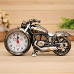 Cartoon Motorcycle Alarm Clock Bedroom Plastic Pointer Alarm Clock, Size: 23*13*6cm, Gold, Gold, Red, Black, Gold, Black