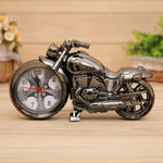 Cartoon Motorcycle Alarm Clock Bedroom Plastic Pointer Alarm Clock, Size: 23*13*6cm, Gold, Gold, Red, Black, Gold, Black