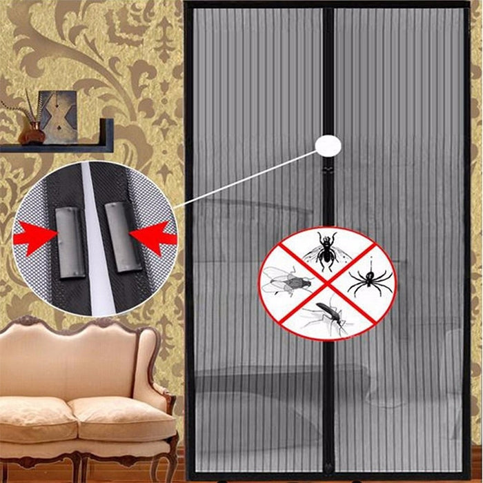 Magnetic Door Curtain Mosquito-proof Screen Door Curtain, Size:190x100cm, Size:190x100cm(Black), Size:190x100cm(Coffee), Size:190x100cm(Beige), Size:190x100cm(White)