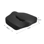 Office Chair Cushion Buttock Coccygeal Orthodontic Cushion, Size: 45x38x13cm, 45x38x13cm Black Grey