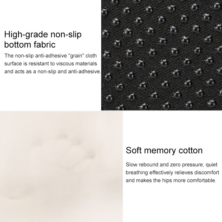 Office Chair Cushion Buttock Coccygeal Orthodontic Cushion, Size: 45x38x13cm, 45x38x13cm Black Grey