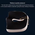 Office Chair Cushion Buttock Coccygeal Orthodontic Cushion, Size: 45x38x13cm, 45x38x13cm Black Grey