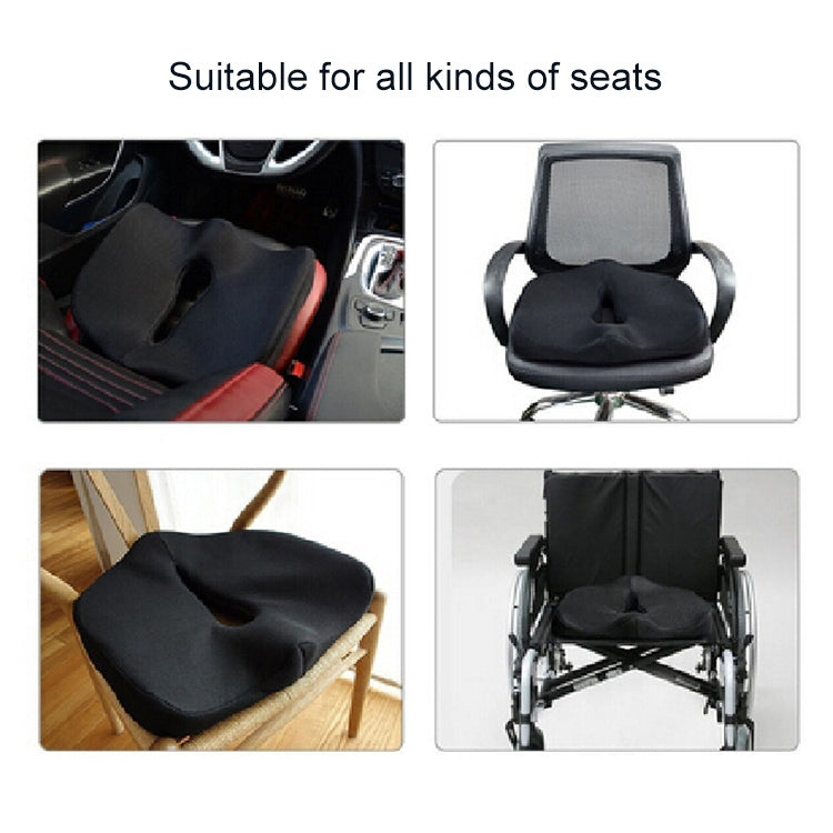 Office Chair Cushion Buttock Coccygeal Orthodontic Cushion, Size: 45x38x13cm, 45x38x13cm Black Grey