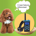 Automatic Anti Barking Collar Pet Training Control System + Electric Shock PU Leather Collar for Dogs, PD525