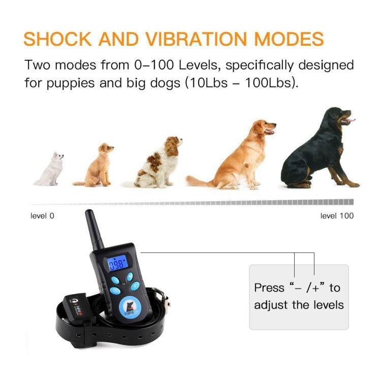 Automatic Anti Barking Collar Pet Training Control System + Electric Shock PU Leather Collar for Dogs, PD520