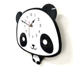 Creative Home Office Bedroom Decoration Panda Swing Acrylic Wall Clock, Panda Swing Acrylic Wall Clock
