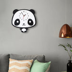 Creative Home Office Bedroom Decoration Panda Swing Acrylic Wall Clock, Panda Swing Acrylic Wall Clock
