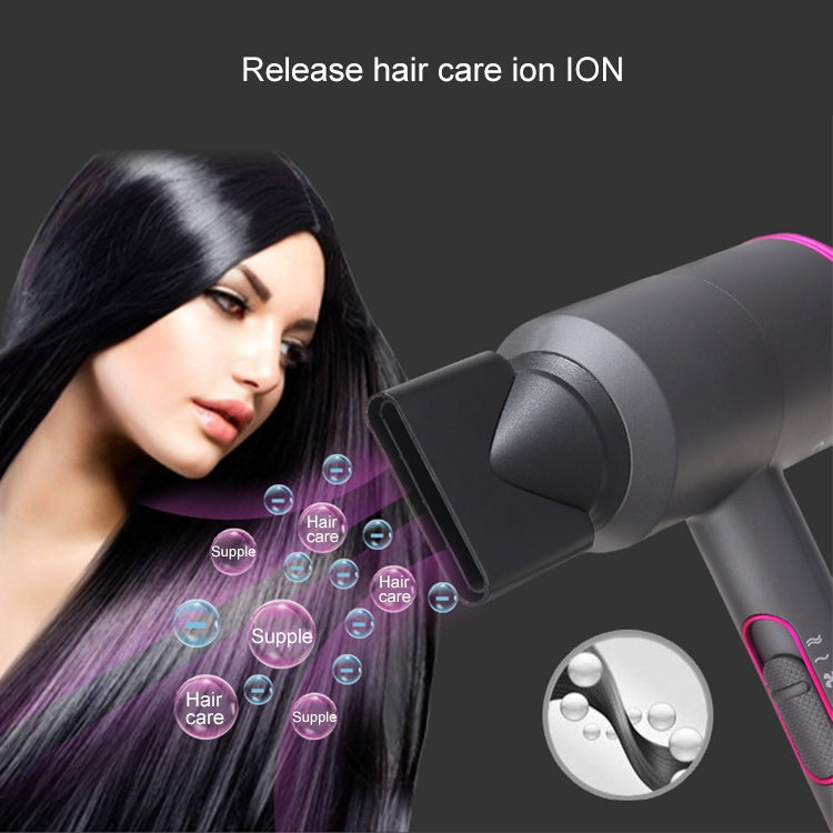 High-power Anionic Cold Hot Air Constant Temperature Hair Dryer, EU Plug, EU Plug (Red + Black) +3, EU Plug (Red + Grey) +3