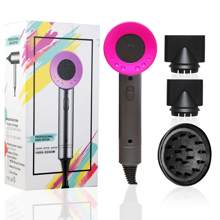 High-power Anionic Cold Hot Air Constant Temperature Hair Dryer, EU Plug, EU Plug (Red + Black) +3, EU Plug (Red + Grey) +3