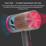 High-power Anionic Cold Hot Air Constant Temperature Hair Dryer, EU Plug, EU Plug (Red + Black) +3, EU Plug (Red + Grey) +3