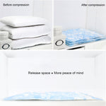 Space Saving Orchids Pattern Vacuum Storage Bag, Thinken Quilts Clothing Vacuum Seal Storage Bag, Size: 80*110 cm, Size: 80*110 cm