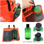 30L 4 in 1 PVC Outdoor Folding Double Drain Basket Camping Fishing Gear Bag