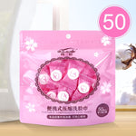 50 PCS Candy Style Portable Disposable Travel Cotton Towel, Size: 22*20cm, 50 PCS