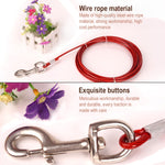 Double-end Steel Wire Rope Pet Dogs 2 in 1 Traction Rope Pet Walking Leads With Handle, Length: 10m,Random Color Delivery, Length: 10m