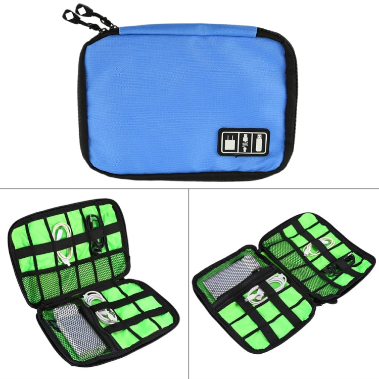 Portable Travel Organizer Storage Collection Bag Case Pouch Digital Gadget Electronic Accessories, Size: 25.7*18.5*1.2cm, HC3103B, HC3103L, HC3103G, HC3103TT