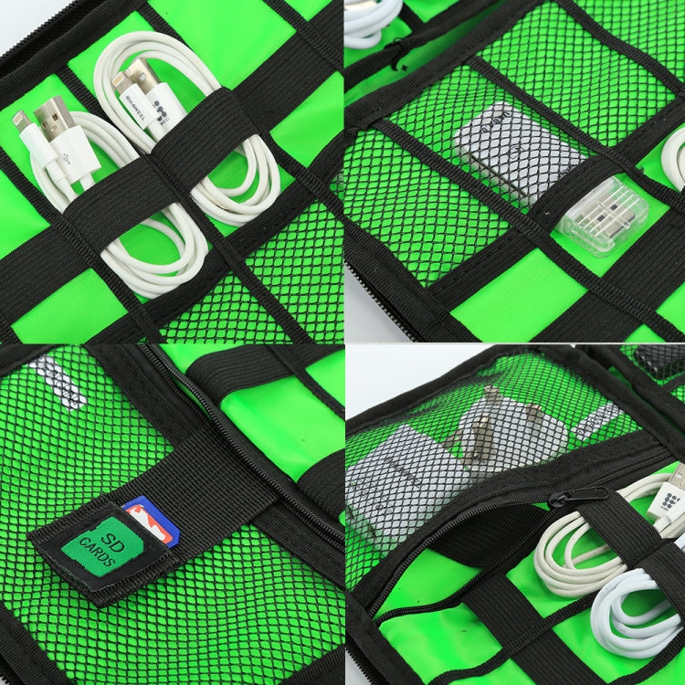 Portable Travel Organizer Storage Collection Bag Case Pouch Digital Gadget Electronic Accessories, Size: 25.7*18.5*1.2cm, HC3103B, HC3103L, HC3103G, HC3103TT