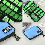 Portable Travel Organizer Storage Collection Bag Case Pouch Digital Gadget Electronic Accessories, Size: 25.7*18.5*1.2cm, HC3103B, HC3103L, HC3103G, HC3103TT