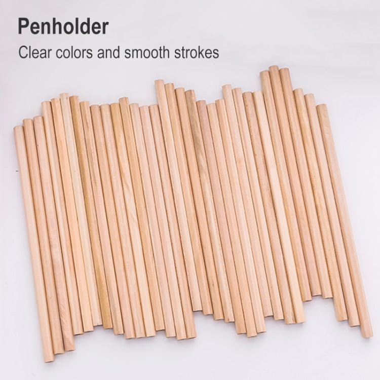 50 PCS Crude Wood Environmental Protection HB Pencils Painting Pencils for Kids School Office Supplies, HB Pencils