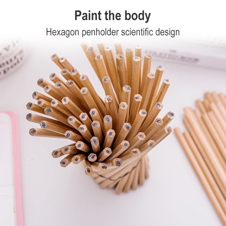 50 PCS Crude Wood Environmental Protection HB Pencils Painting Pencils for Kids School Office Supplies, HB Pencils