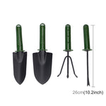 Garden Tools Gardening Shovel Fork Rake Plastic Handle Garden Tools Four Sets Gardening Plant Tools Set, Plant Tool 5