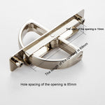 4206-85 Tatami Hidden Embedded Rotating Flip Cover Button, 5 PCS