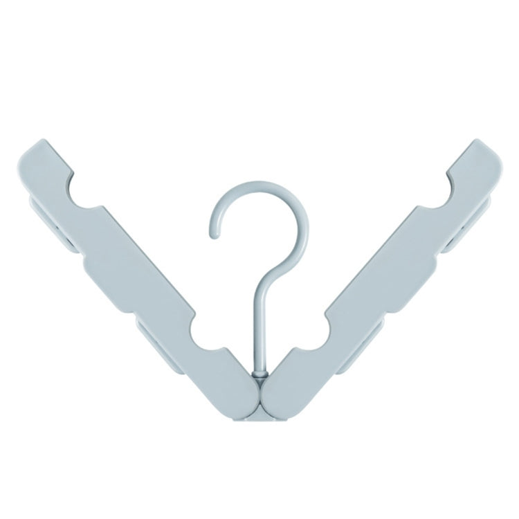 Foldable Clothes Hanger Drying Rack with 4 Hidden Clips for Home / Travel, Random Color Delivery, Foldable Clothes Hanger