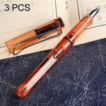 3 PCS School Office Extra Fine Titanium Alloy Nib Transparent Piston Fountain Pen(Black), Random Delivery(0.5mm/0.38mm Nib), HC3328B, HC3328E, HC3328F, HC3328G, HC3328L, HC3328LG, HC3328P, HC3328R, HC3328TE, HC3328TG, HC3328TH, HC3328TL, HC3328TT      ...