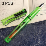3 PCS School Office Extra Fine Titanium Alloy Nib Transparent Piston Fountain Pen(Black), Random Delivery(0.5mm/0.38mm Nib), HC3328B, HC3328E, HC3328F, HC3328G, HC3328L, HC3328LG, HC3328P, HC3328R, HC3328TE, HC3328TG, HC3328TH, HC3328TL, HC3328TT      ...